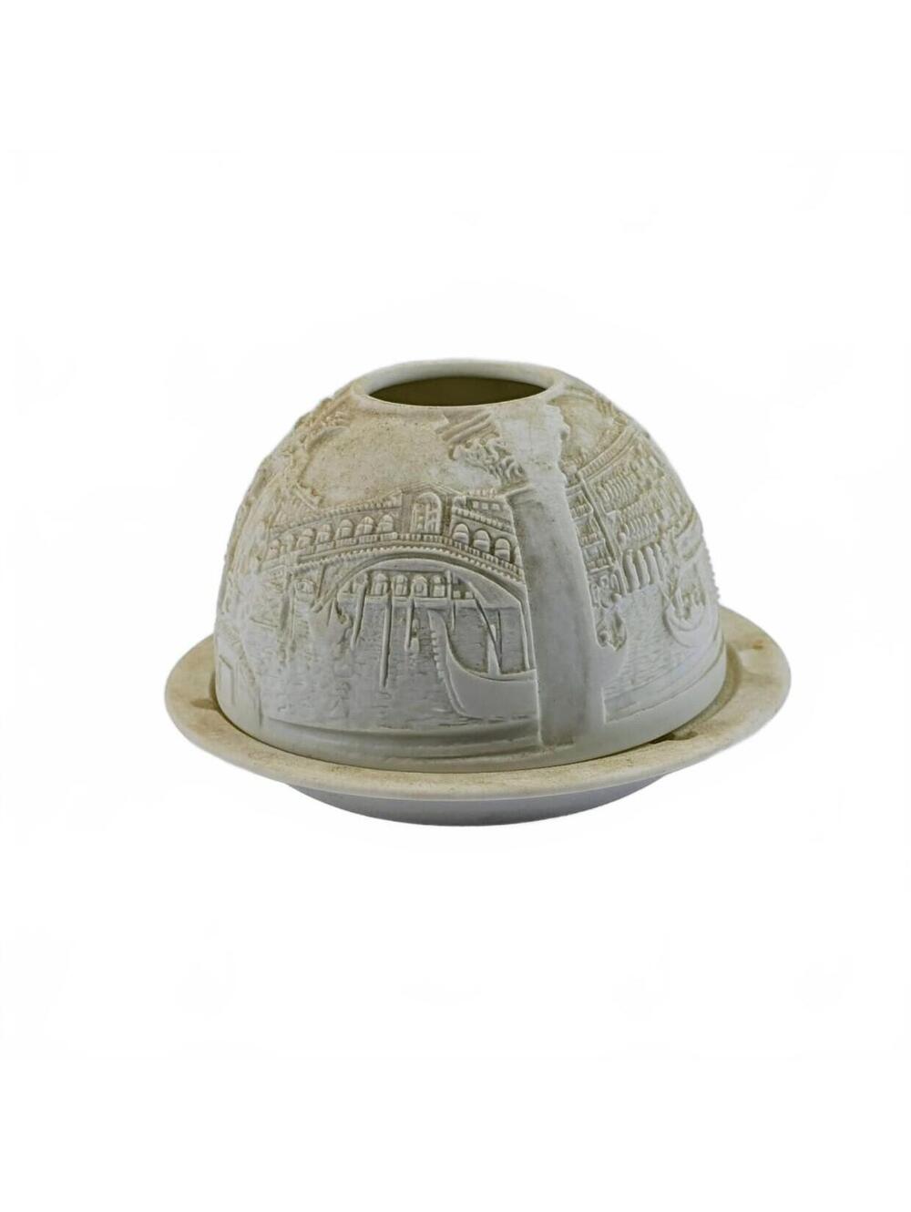Bernardaud Limoges Venice Porcelain Lithophane Candle Fairy Light